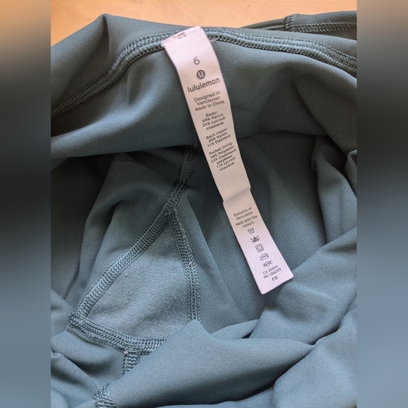 Lululemon Train Times Pant 25" Legging Color Blue Charcoal Size 6 W5BJOS - Picture 12 of 16